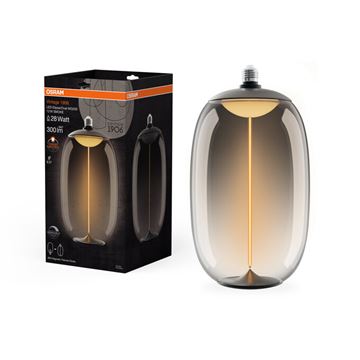 OSRAM Vintage 1906 Big Elipse Magnetic Plastic DIM 12W=28W Smoke E27